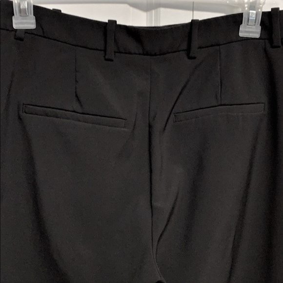 H&M Conscious Dark Brown Stretch High Rise Pocket Dress Pants Size 12 Short - Picture 5 of 6
